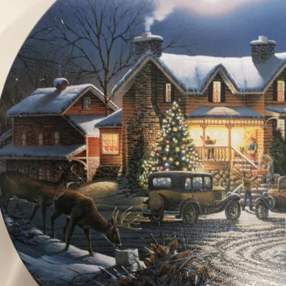 Holiday Storage Canister or Wall Art 7”X2.5” - Picture 7 of 7